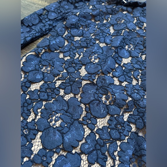 WAYF Blue Lace Dress XS - Picture 4 of 10